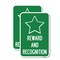 Signmission Reward and Recognition, 12'' X 18'' 2 Signs, Heavy Gauge Aluminum, 2PK A-1218-2PACK-22976 - alternate 1