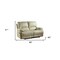 Homeroots 65in Beige Faux Leather Manual Reclining Love Seat 329413 - alternate 3