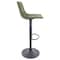Leisuremod Tilbury Modern Adjustable Bar Stool with Footrest and 360-Degree Swivel, Olive Green, 2PK TS29G2 - alternate 2