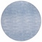 Homeroots 8' Denim Blue And Blue Round Abstract Washable Indoor Outdoor Area Rug 587406 - alternate 4