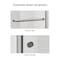 Fab Glass And Mirror Semi-Frameless Double Sliding Glass Shower Door Sorrento Economy Series Adjustable 56in-60in Widt SHSO60X70BN - alternate 2