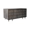 Homeroots 64" Brown and Silver Solid Wood Executive Desk With Five Drawers 489189 - alternate 2
