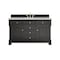James Martin Vanities Brookfield 60 in. Single Vanity, Black Onyx w/3CM Eternal Jasmine Pearl Silestone Top 547-V60S-BKO-3EJP - alternate 1