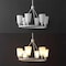 Jonathan Y Denis 27.5" 6-Light Modern Minimalist Iron/Glass LED Chandelier, White JYL5800A - alternate 5