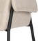 Homeroots Gray And Black Upholstered Fabric Dining Arm Chair 605882 - alternate 2