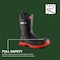 Dunlop RubberBoot, 4D, Mid-Calf, Black;Red, PR LJEHE42.04 - alternate 2