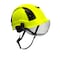 Malta Dynamics SafetyHelmet w/Clear Visor, Acrylonitrile Butadiene Styrene (ABS), Ratchet, Yellow HTY2001 - alternate 1