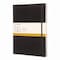 Moleskine Classic Colored Hardcover Notebook, 1-Subject, Narrow Rule, Black Cover, 192 10 x 7.5 Sheets 323067 - alternate 1