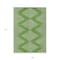 Homeroots 9' X 12' Green And Ivory Geometric Washable Indoor Outdoor Area Rug 598566 - alternate 2