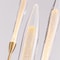 Vidalite Alina 9-Light Integrated LED Brass Chandelier, Rotatable Arms, Crystal Shades with Textured Effect CE1013053 - alternate 3