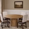 Homeroots Five Piece Brown Round Solid Wood Dining Set with Four Chairs 644508 - alternate 1