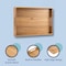Happimess Soren 17 In. W Handcrafted Large Acacia Wood Rectangular Breakfast Tray with Handles, Natural TRY5000A - alternate 2