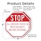 Signmission Stop All Drivers Check in With Secu, 6 inch X 6 inch, Plastic Sign, 2PK OC-P-2PACK-6-216 - alternate 4