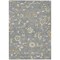 Homeroots 5' X 8' Gray Blue And Green Floral Washable Indoor Outdoor Area Rug 597813 - alternate 3
