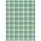Homeroots 5' X 8' Lime Green Aqua And Beige Plaid Washable Indoor Outdoor Area Rug 601405 - alternate 3