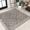 Jonathan Y Amir Moroccan Beni Souk Gray/Cream 3 ft Square Area Rug MOH200C-3SQ - alternate 1