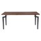 Homeroots 71" Brown and Black Wood and Steel Dining Table 564986 - alternate 2