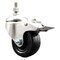 Service Caster 3.5 Inch 316SS Hard Rubber Swivel 3/8 Inch Threaded Stem Caster Total Lock Brake SCC-SS316TSTTL20S3514-HRS-381615 - alternate 1