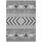 Homeroots 8' X 10' Gray Charcoal And Silver Southwestern Washable Indoor Outdoor Area Rug 613912 - alternate 3