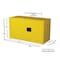 Justrite SAFETY CABINET 17 GAL 1 SHELF YELLOW JT8917008 - alternate 2