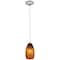 Access Lighting Champagne, Pendant, Brushed Steel Finish, Brown Stone Glass 28012-1C-BS/BRST - alternate 4