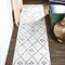 Jonathan Y Izil Moroccan Geometric Diamond Ivory/Light Gray 2 ft. x 8 ft. Runner Rug MOH507A-28 - alternate 1