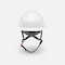 Ironwear Type 2 Class C Vented Full Brim Safety Helmet w/ Chin Strap, White 3969-W - alternate 2