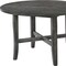 Homeroots 47" Gray Wood Cross Leg Base Round Top Dining Table 631271 - alternate 3