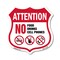 Signmission Property Shield Sign No Food No Drinks N, 12 Inch X 12 Inch, Aluminum Metal Sign SHI-A-12-455 - alternate 1