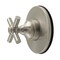 Kingston Brass Single-Handle Six-Way Diverter Valve with Round Trim Kit, Brushed Nickel KS4038EX - alternate 1