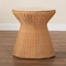 Bali & Pari Nina Bohemian Light Honey Braided Rattan End Table with Glass Tabletop 249-13844-ZORO - alternate 3