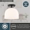 Vaxcel Shelby 1-Light Semi-Flush Mount, Black C0346 - alternate 3