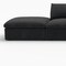 Homeroots Black Linen Blend Modular L Shaped Six Piece Corner Sectional 714577 - alternate 3
