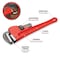 Performance Tool 14 in. Pipe Wrench, Drop Forged Steel Jaws, Heavy Duty W1133-14B - alternate 2