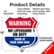 Signmission Pool Warning Shield Sign No Lifeguard On, 12 inch X 12 inch, Plastic Sign, 2PK SHI-P-2PACK-12-432 - alternate 3