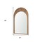 Homeroots 48" Brown Solid Wood Arch Accent Mirror 607302 - alternate 2