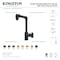Kingston Brass One-Handle Single-Hole Bathroom Faucet with Push Pop-Up Drain, Brushed Nickel KS144RXBN - alternate 3