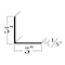 Brunner Aluminum Angle 3" x 3" x 1/8", 6063-T5 (A448), 4 Foot Satin Anodized A448 S4 - alternate 2