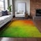 Homeroots 10' X 14' Terra Cotta Gold And Green Ombre Washable Indoor Outdoor Area Rug 577282 - alternate 3