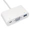 Sanoxy USB 3.1 Type C to VGA + USB 3.0 Type A + Type C Date and Charging Adapter SNX-CBL-LDR-UC206-8200 - alternate 2