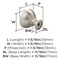 Amerock Grail 1-1/4 inch (32mm) Diameter Satin Nickel Cabinet Knob, 25PK 25VMP37330G10 - alternate 2