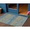 Homeroots 3' X 5' Denim Blue Striped Washable Indoor Outdoor Area Rug 608467 - alternate 1