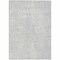 Homeroots 8' X 10' Silver And Ivory Geometric Washable Indoor Outdoor Area Rug 577598 - alternate 2
