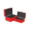 Homeroots Set of Two Red Solid Wood Box With Lid, 2PK 489392 - alternate 5