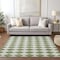 Homeroots 8' X 10' Green And Ivory Geometric Washable Indoor Outdoor Area Rug 577052 - alternate 3