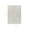 Homeroots 9' X 12' Ivory And Beige Damask Washable Indoor Outdoor Area Rug 614441 - alternate 4