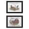 Homeroots Set Of Two Chickens and Autumn Black Framed Print Wall Art, 2PK 407074 - alternate 1