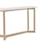 Homeroots 47" White and Natural Wood and Solid Wood Frame Console Table 654014 - alternate 3
