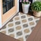 Homeroots 3' X 5' Chocolate And Ivory Ikat Washable Indoor Outdoor Area Rug 589086 - alternate 1