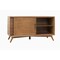 Homeroots 50in Mahogany Solid Wood Enclosed and Open Storage TV Stand 404273 - alternate 2